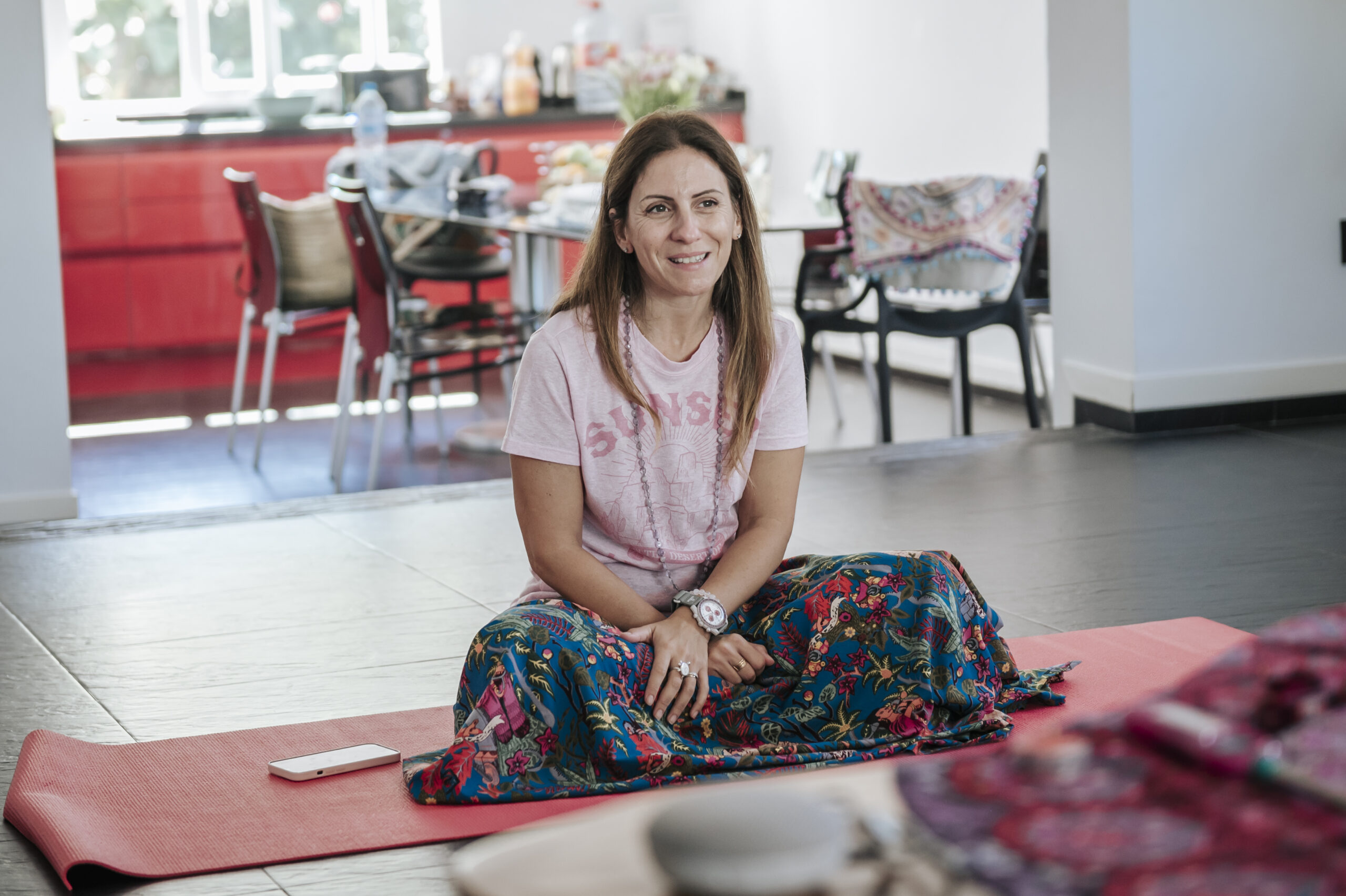 Paola durante un ritiro al femminile