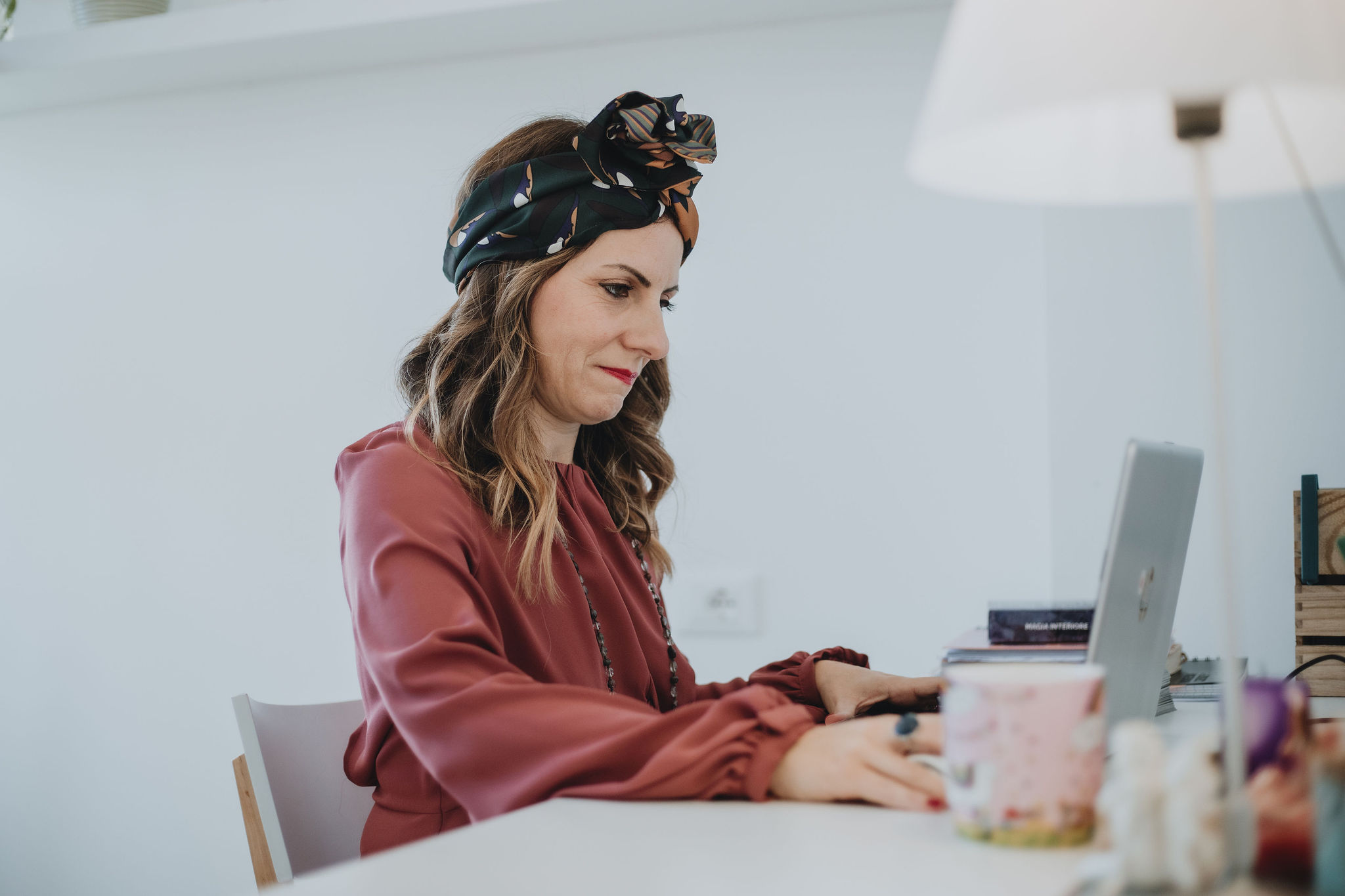 Paola in un momento di connessione